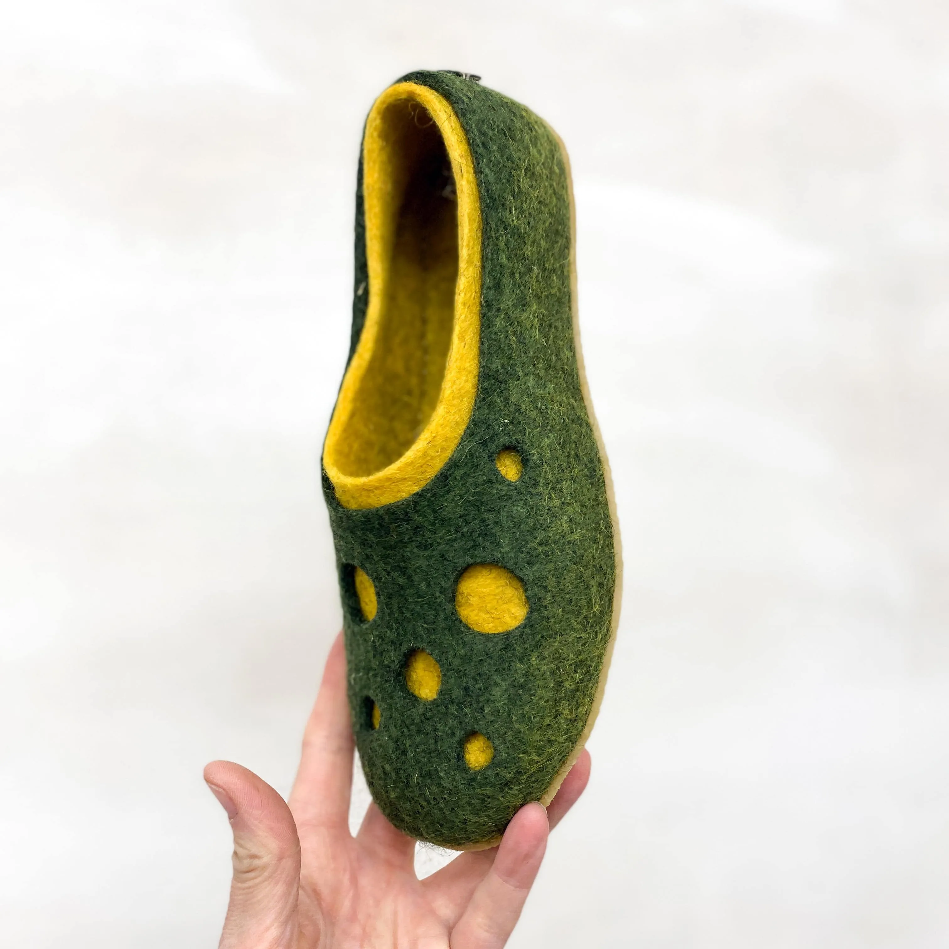 2in1 Craters - Dual-Layered Felted Wool House Slippers for Men