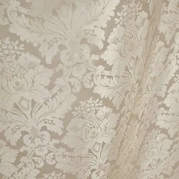 4pcs - Damask Poly Table Linen 58"x58" Square - Ivory