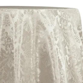 4pcs - Damask Poly Table Linen 58"x58" Square - Ivory