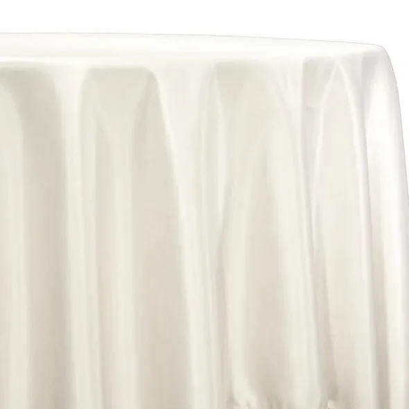 4pcs - Lamour (Dull) Satin Table Linen 90"x90" Square - Ivory 1111