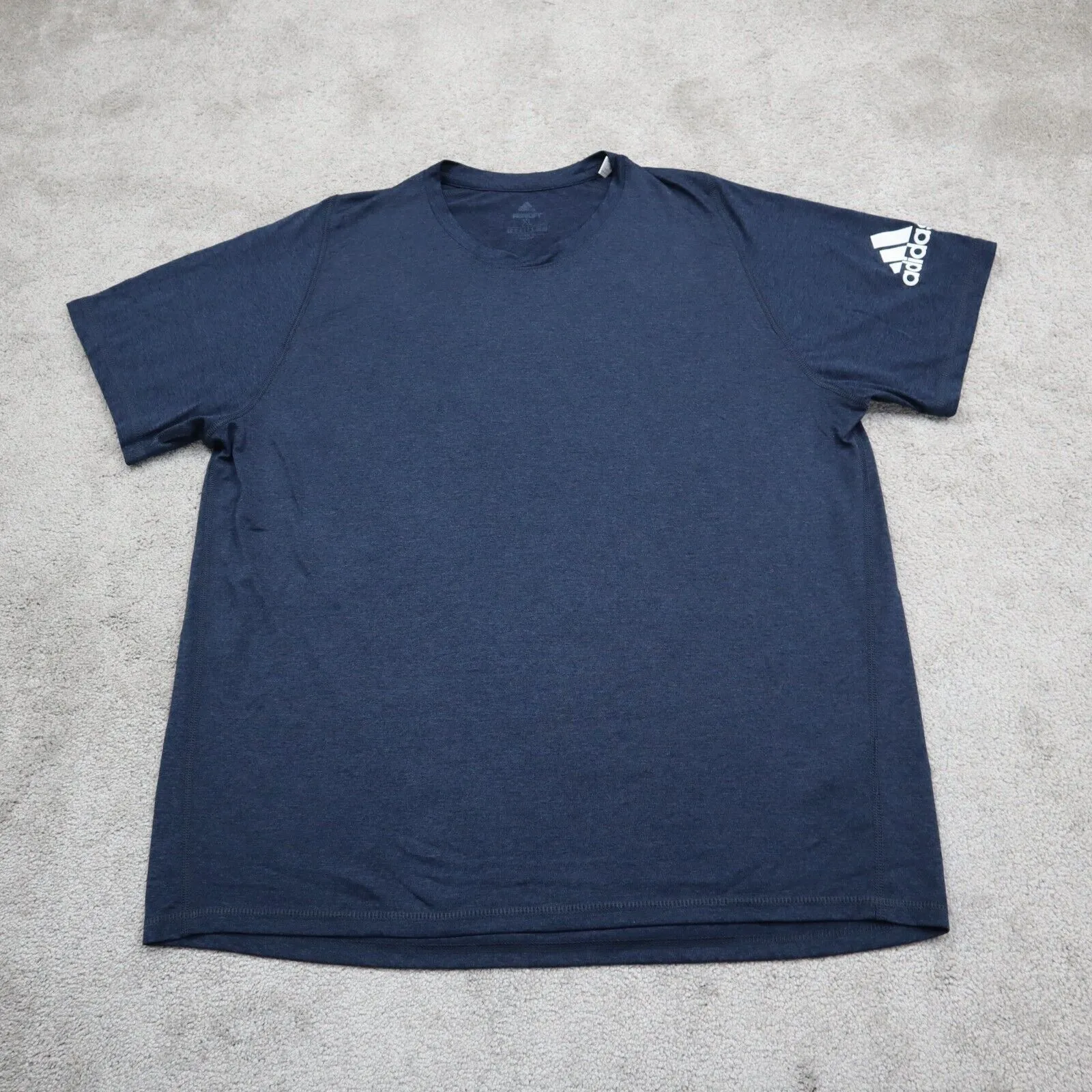 Adidas Men T Shirt Short Sleeves Crew Neck Freelift Climalite Slate Blue Size XL