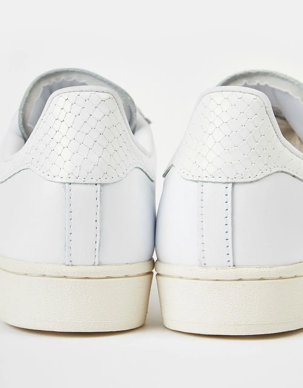 adidas Superstar ADV Skate Shoes - White/White/Gold Metallic