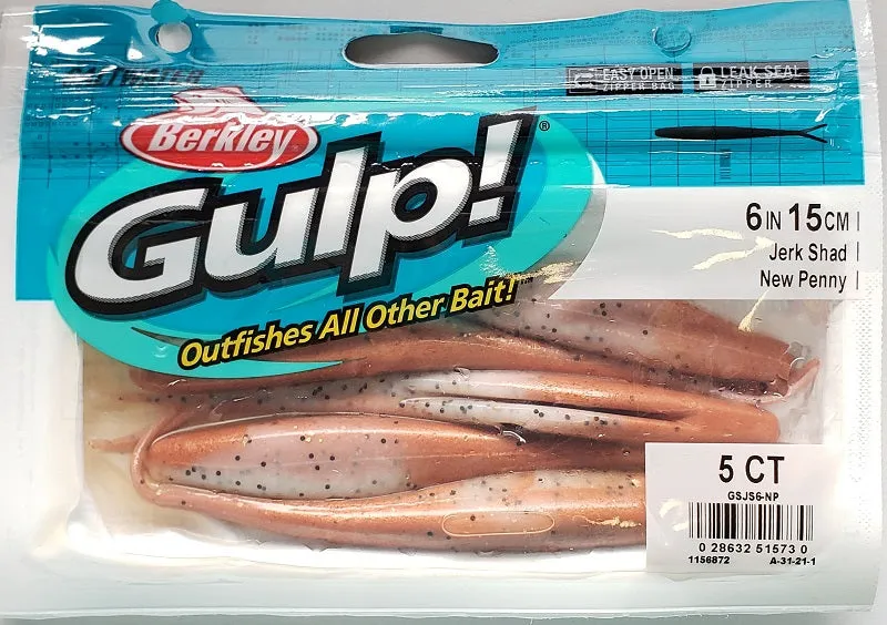 Berkley Gulp! Jerk Shad New Penny 6"