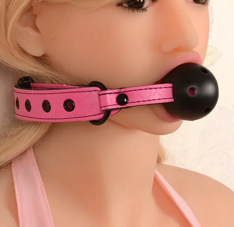 Black and Pink Breathable Ball Gag