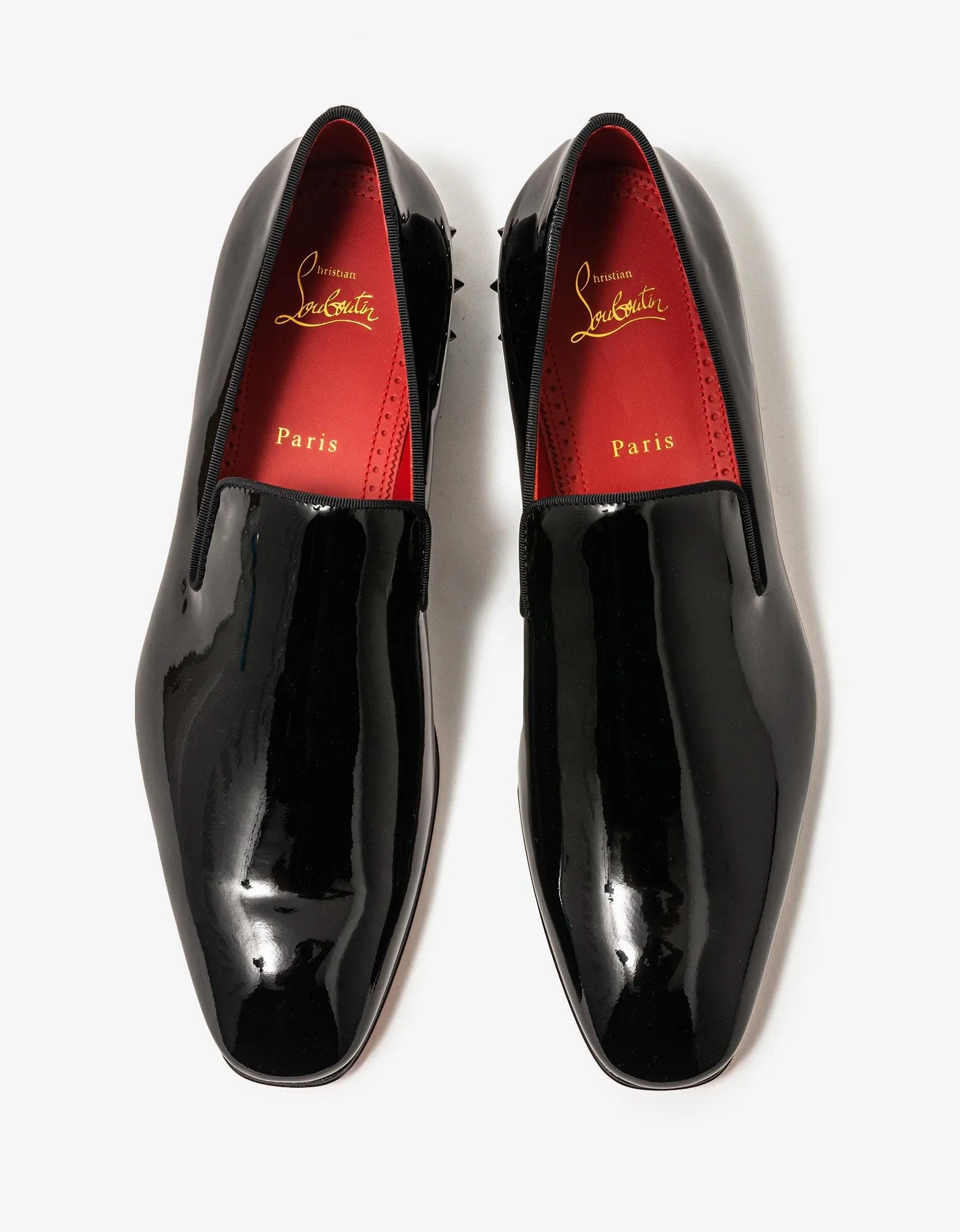 Christian Louboutin Marquees Black Patent Shoes -