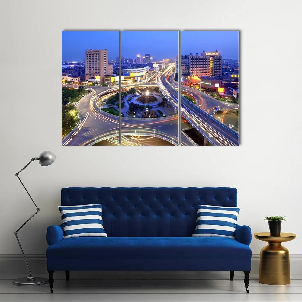Cityscape Of Nanchang Canvas Wall Art