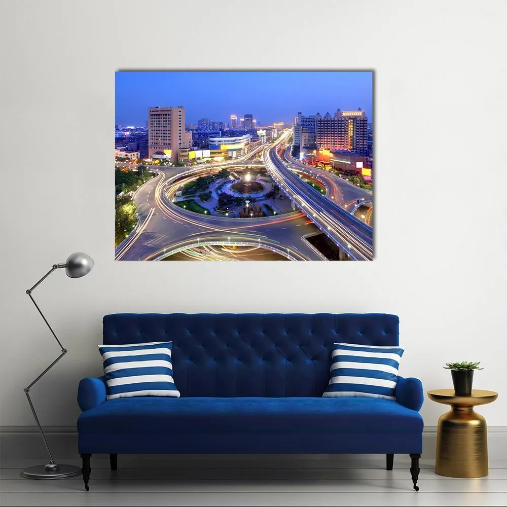 Cityscape Of Nanchang Canvas Wall Art