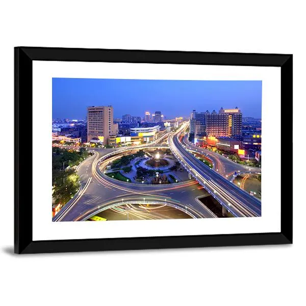 Cityscape Of Nanchang Canvas Wall Art