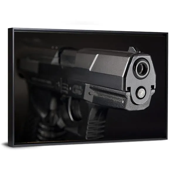 Close Up Of Pistol Canvas Wall Art