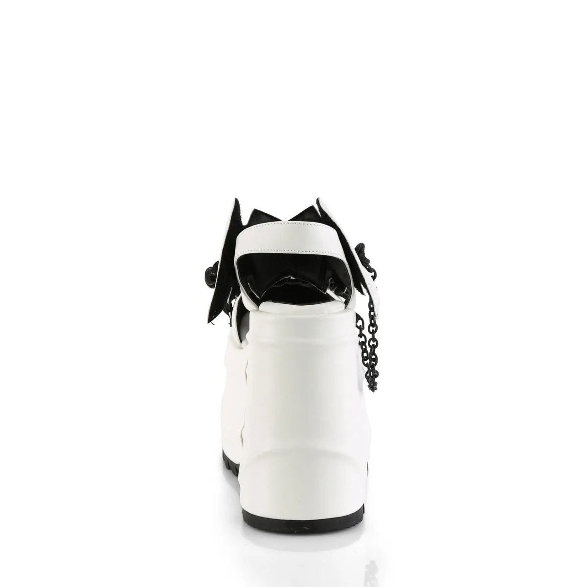 Demonia WAVE-20 | White Vegan Leather Sandals