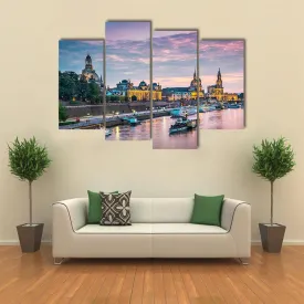Elbe River  Dresden Canvas Wall Art