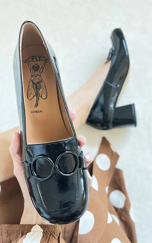 Fly London Sivi, black patent