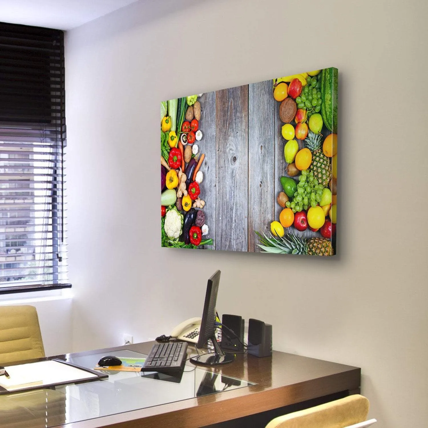 Fresh Vegetables And Fruit Canvas Wall Art