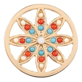 Gold Bead Flower - Boho - Final Sale