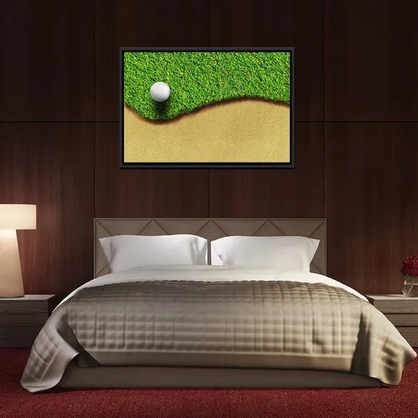 Golf Ball In Golf Courses Canvas Wall Art