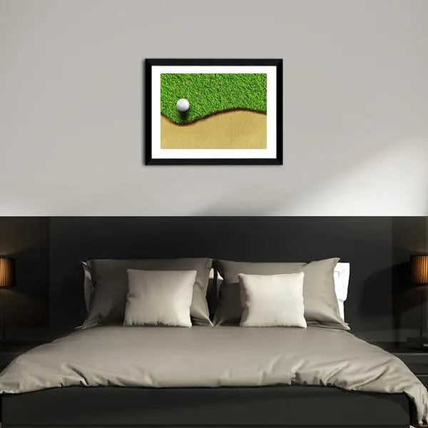 Golf Ball In Golf Courses Canvas Wall Art