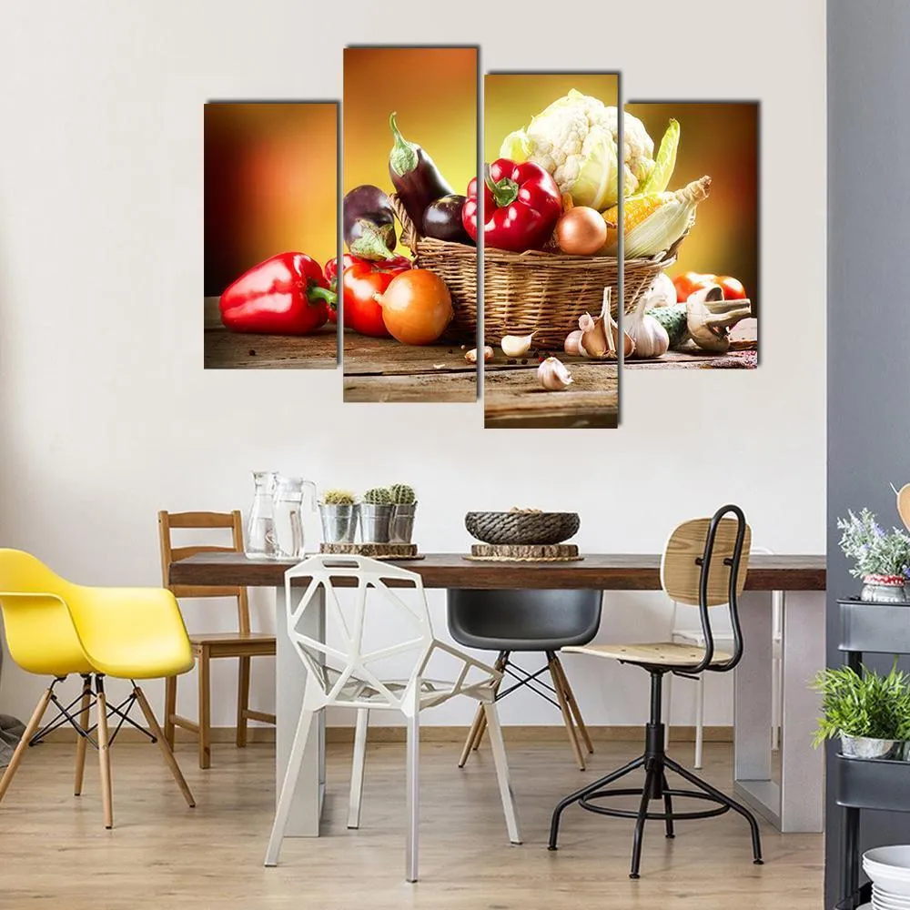 Healthy Organic Vegetables Canvas Wall Art