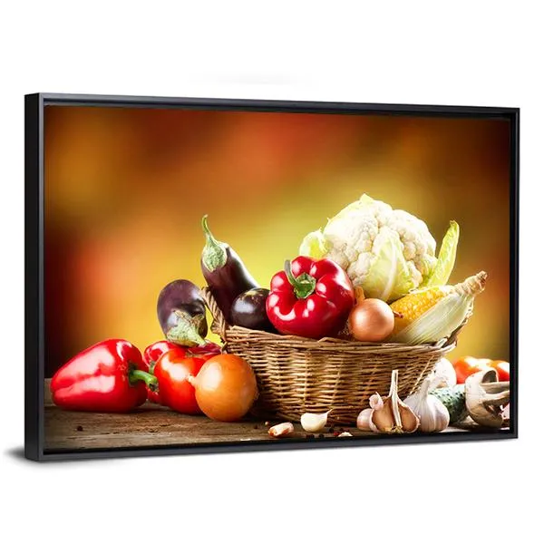 Healthy Organic Vegetables Canvas Wall Art
