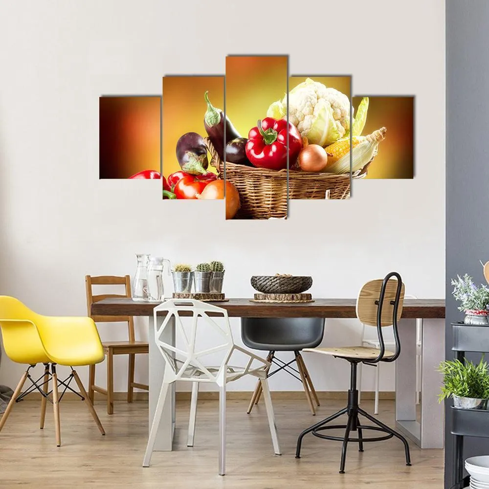 Healthy Organic Vegetables Canvas Wall Art