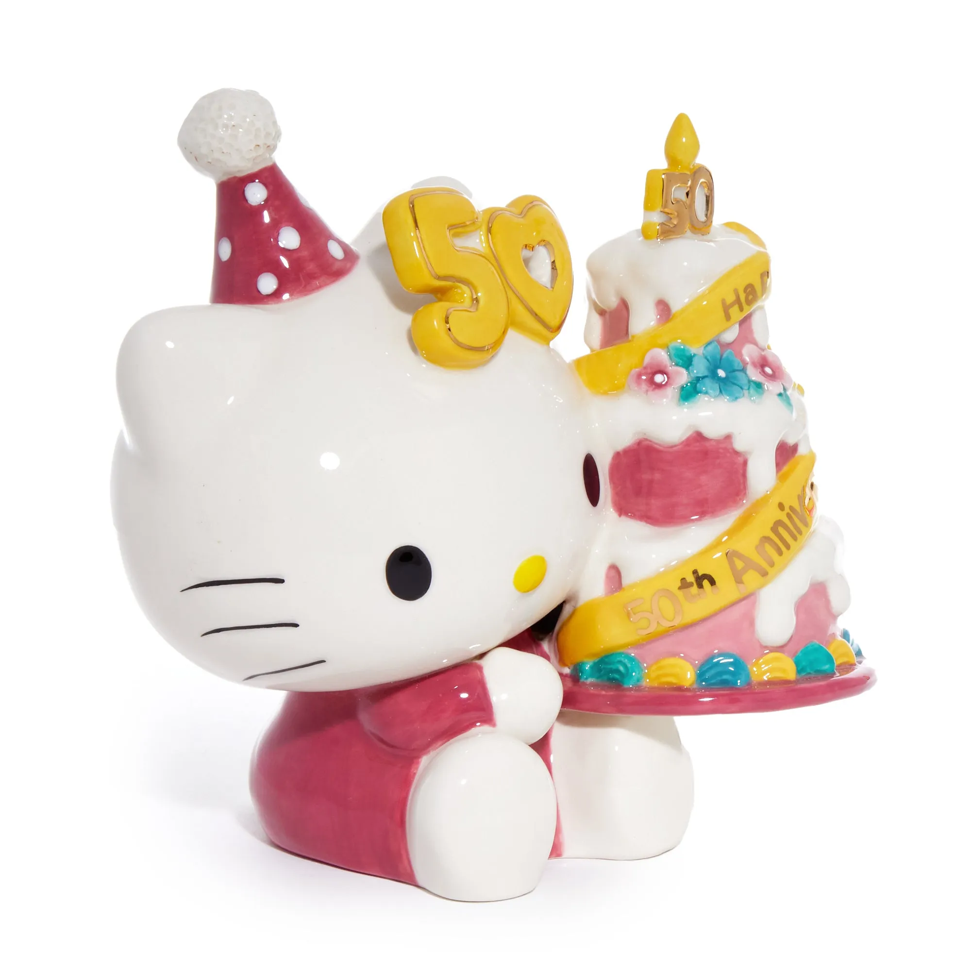 Hello Kitty 50th Anniversary Ceramic Celebration Cake Figurine