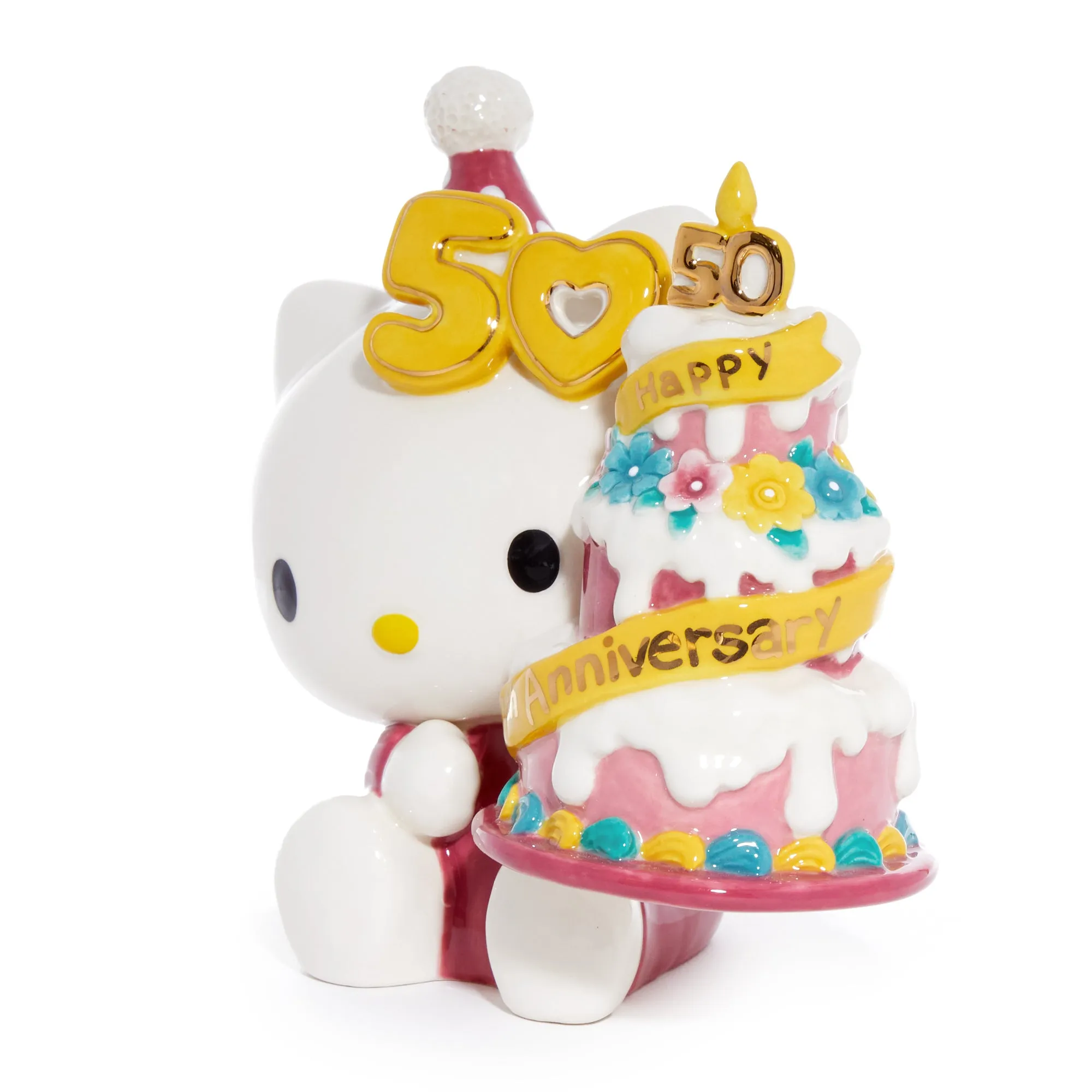 Hello Kitty 50th Anniversary Ceramic Celebration Cake Figurine