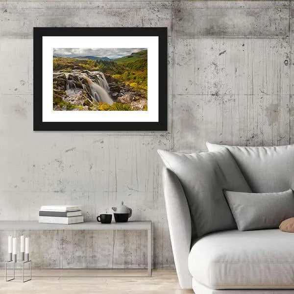 Loup Of Fintry Waterfall Canvas Wall Art