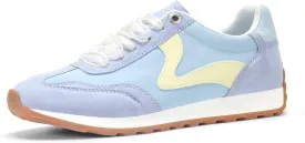 LUCKY STEP Women's Fashion Casual Running Trainer Ballet Gum Rubber Sole Organza Lace Up Walking Shoes Platform Retro Sneakers