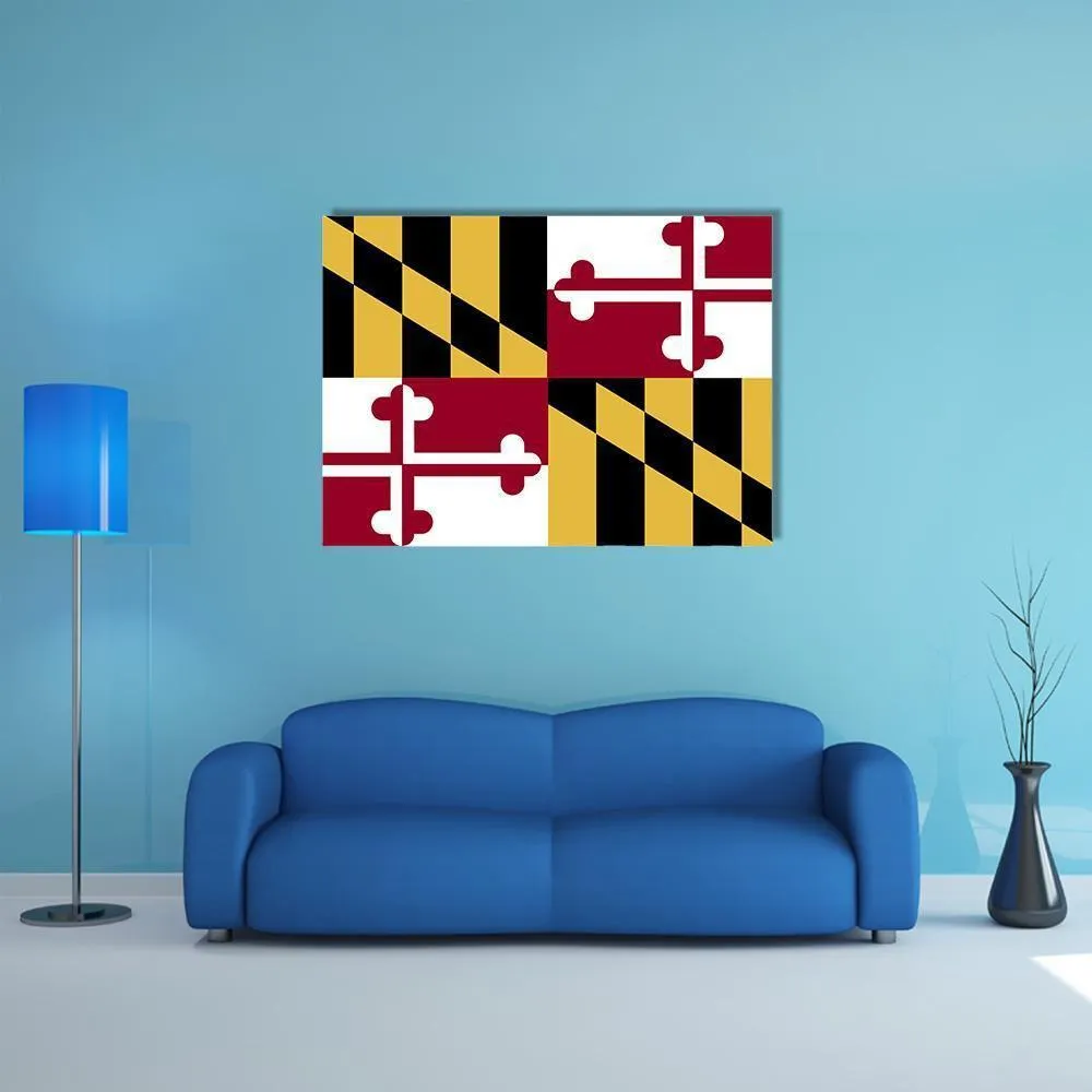 Maryland Flag Canvas Wall Art