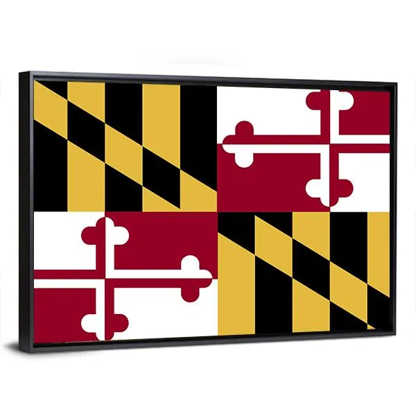 Maryland Flag Canvas Wall Art