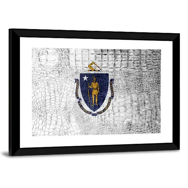 Massachusetts State Flag Canvas Wall Art