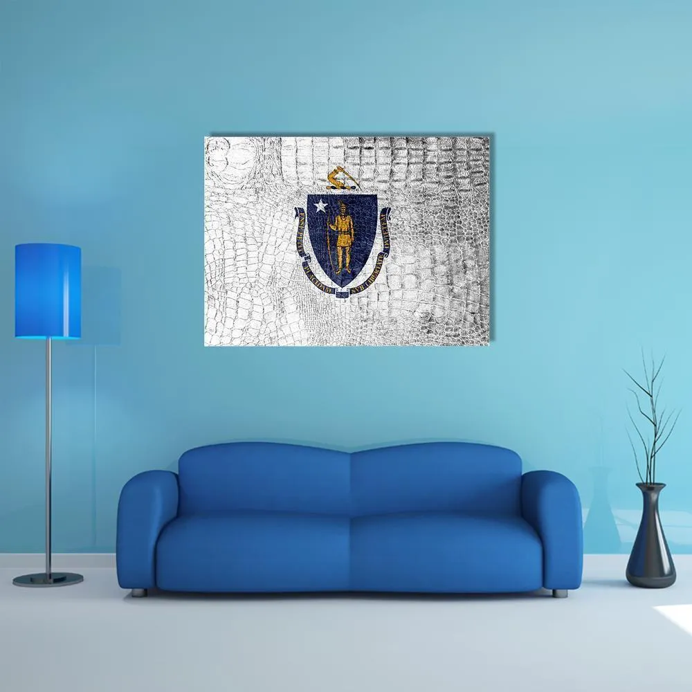 Massachusetts State Flag Canvas Wall Art