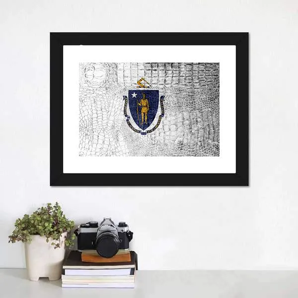 Massachusetts State Flag Canvas Wall Art
