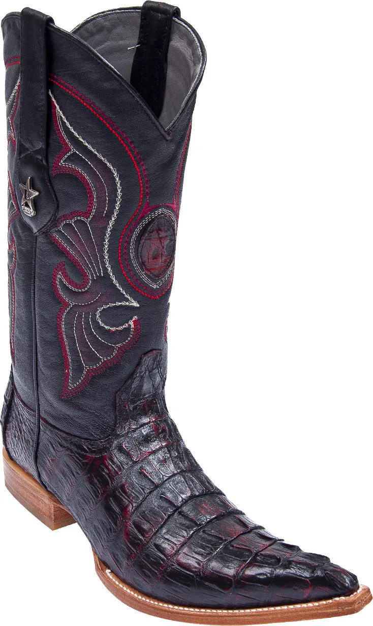 Men's caiman tail 3X toe boot