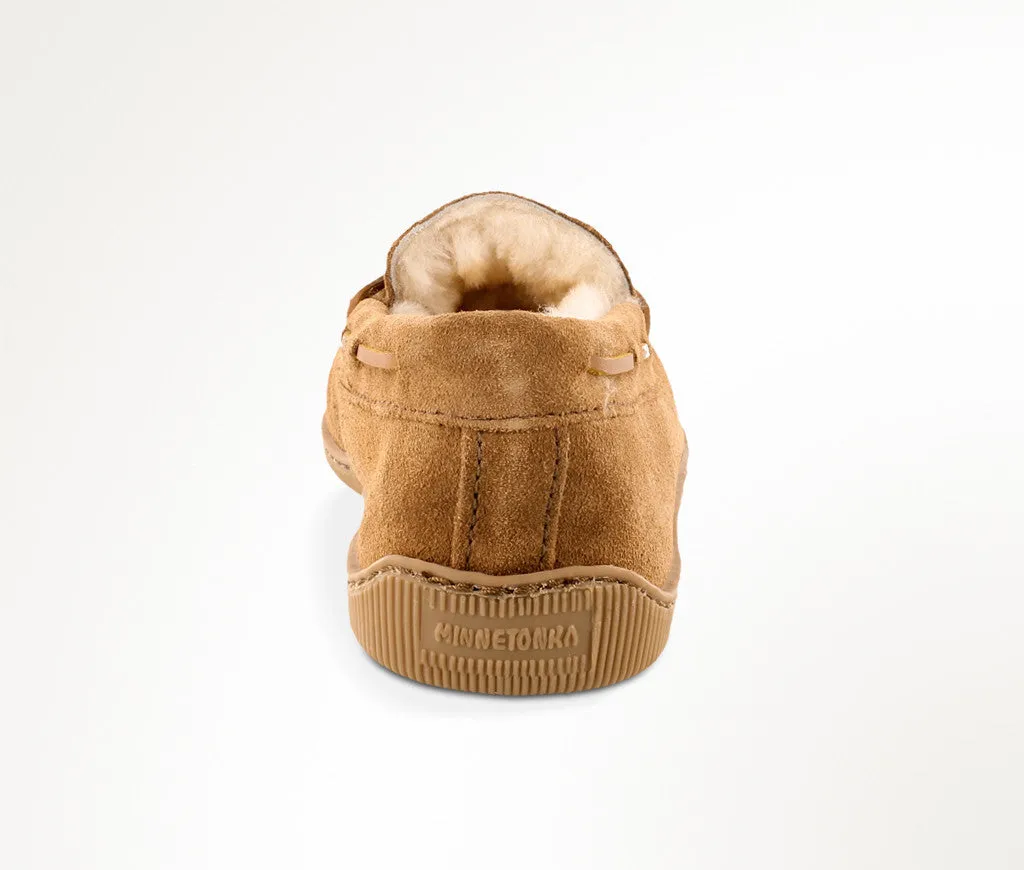 Men's Minnetonka Sheepskin Hardsole Moccasin Slipper #3741X (Extra Large Sizes)