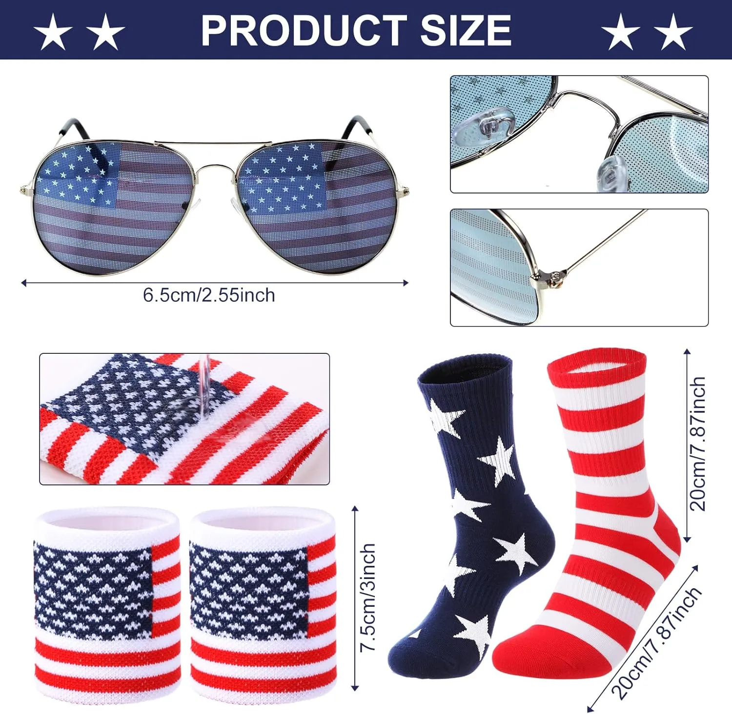 Mepase Men's American 4th of July Outfits Patriotic Fanny Pack Beer Belt USA Flag Pants for July 4th Accessories for Man