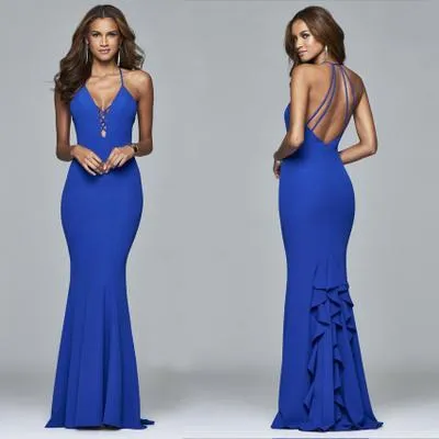 New Sexy V-Neck Sling Maxi Dress