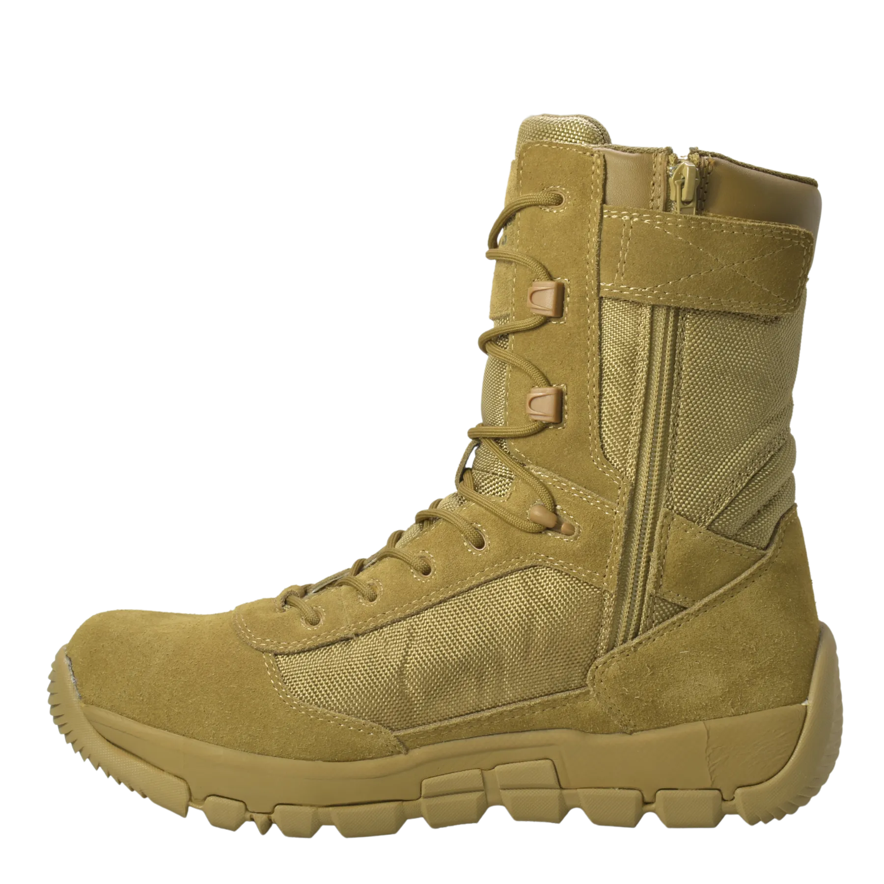 Sandbox - Men's 9" Coyote Suede Tactical Boot w/ Side Zipper & Composite Toe- KT1005