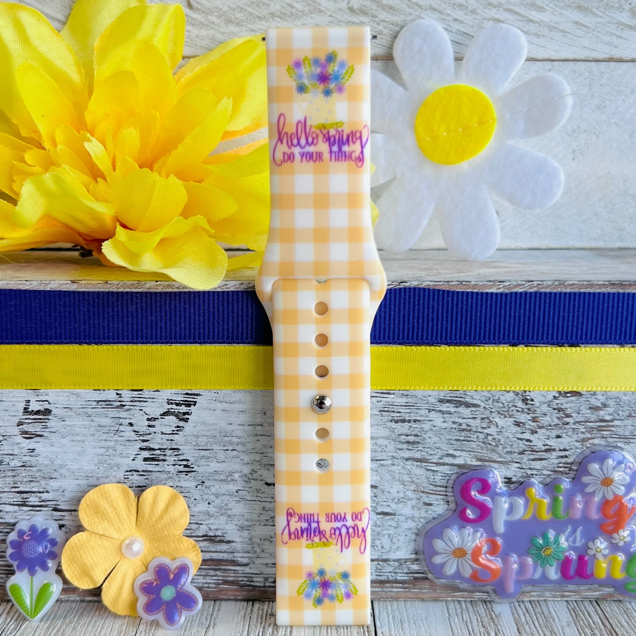 Spring Do Your Thing Print Silicone Band For Samsung Watch