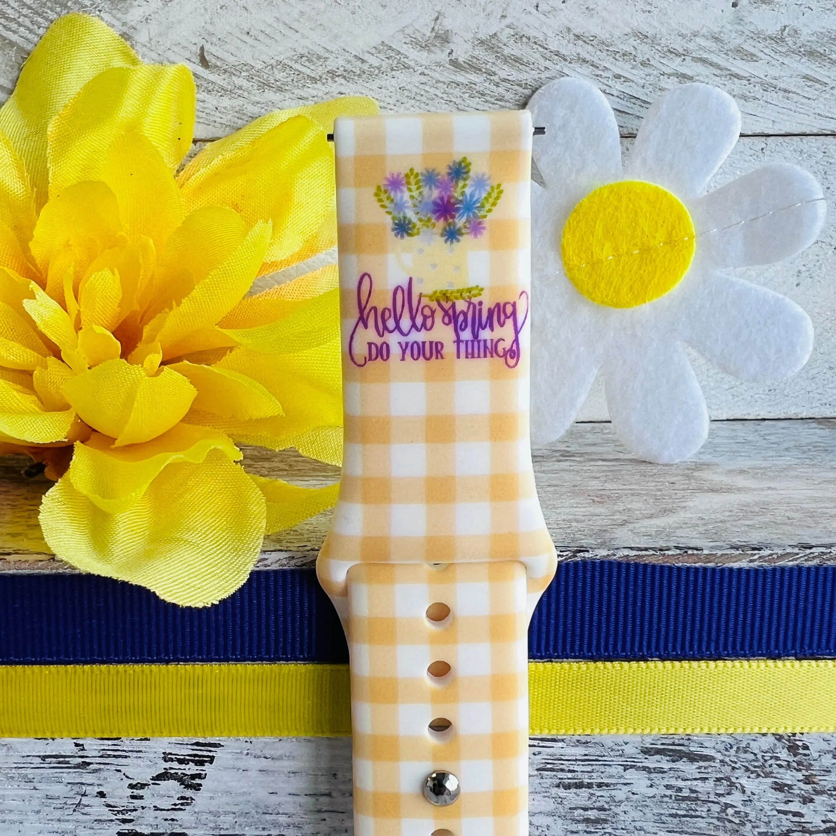 Spring Do Your Thing Print Silicone Band For Samsung Watch