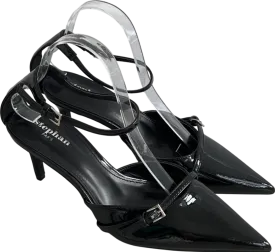 Stephan Black Varnish Pumps With Cross Straps UK 7 EU 40 👠