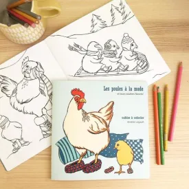 The Fashionable Hens, Coloring Book