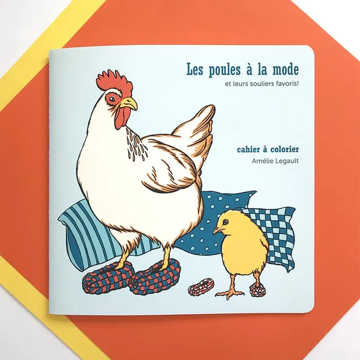 The Fashionable Hens, Coloring Book