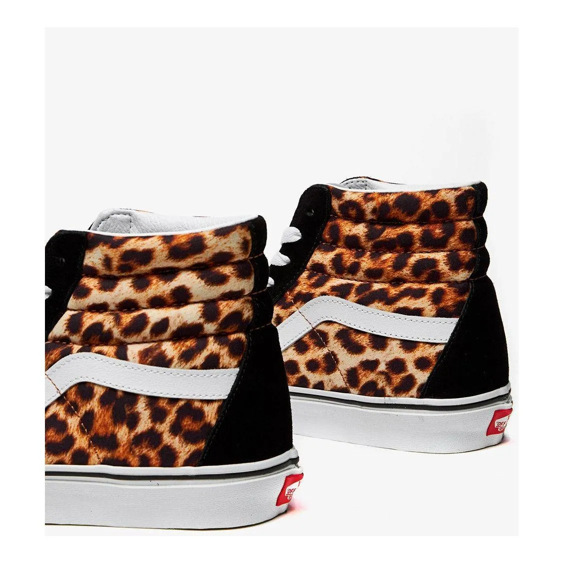 Vans Unisex Leopard SK8 Hi Shoes - Black / True White