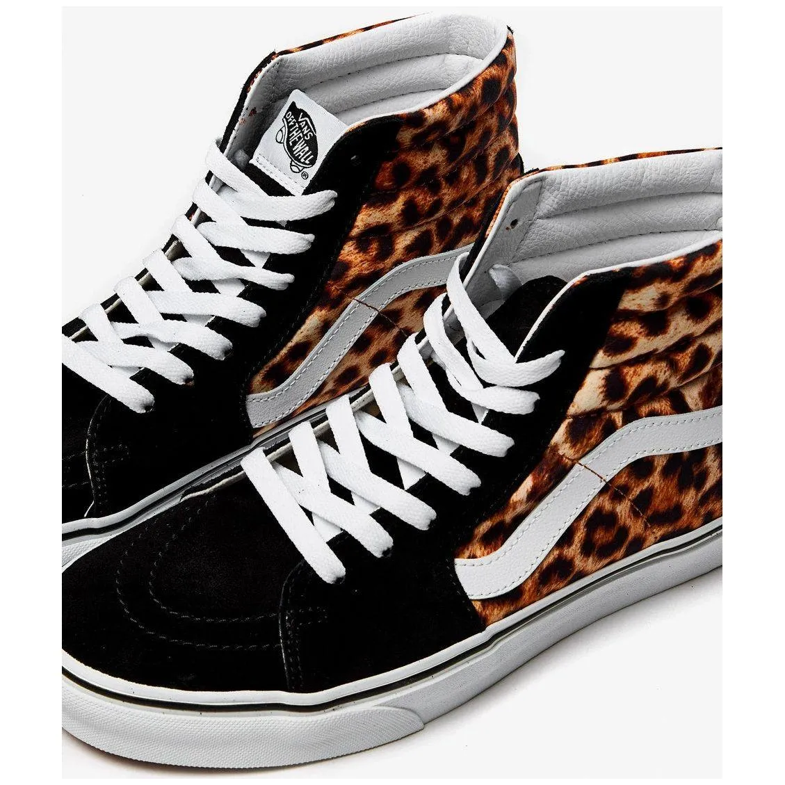 Vans Unisex Leopard SK8 Hi Shoes - Black / True White