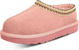 Women's Slippers Platform Mini Boots For Women Suede Leather Indoor/Outdoor Anti-Slip Slipper Comfy Fur Fleece Lined Sneakers Short Ankle Boot